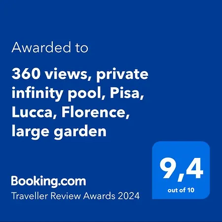 360 Views, Private Infinity Pool, Pisa, Lucca, Florence, Large Garden Villa Casabasciana
